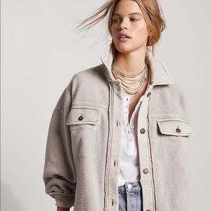 Free People Ruby Jacket in Stone NWT Size S